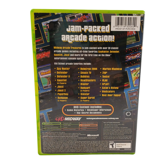 Midway Arcade Treasures 1,2 & 3 Microsoft Xbox Retro Classic GameCube Collection - Picture 9 of 16